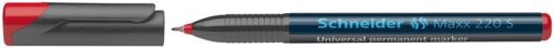 Alkoholos marker, OHP, 0,4 mm, SCHNEIDER "Maxx 220 S", piros