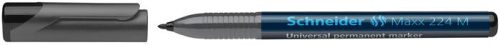 Alkoholos marker, OHP, 1 mm, SCHNEIDER "Maxx 224 M", fekete