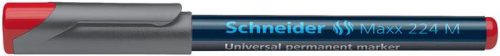 Alkoholos marker, OHP, 1 mm, SCHNEIDER "Maxx 224 M", piros