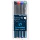 Alkoholos marker készlet, OHP, 1 mm, SCHNEIDER "Maxx 224 M", 4 különböző szín