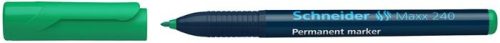 Alkoholos marker, 1-2 mm, kúpos, SCHNEIDER "Maxx 240", zöld