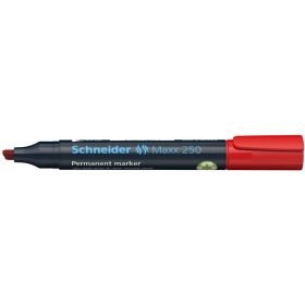   Alkoholos marker, 2-7 mm, vágott, SCHNEIDER "Maxx 250", piros