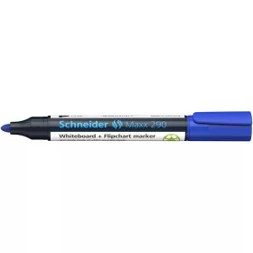   Tábla- és flipchart marker, 2-3 mm, kúpos, SCHNEIDER "Maxx 290", kék