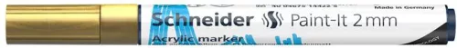 Akril marker, 2 mm, SCHNEIDER "Paint-It 310", arany