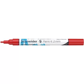   Akril marker, 2 mm, SCHNEIDER "Paint-It 310", piros