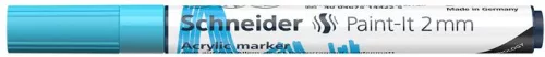 Akril marker, 2 mm, SCHNEIDER "Paint-It 310", pasztellkék