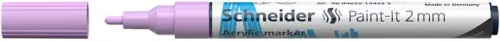 Akril marker, 2 mm, SCHNEIDER "Paint-It 310", pasztell-lila