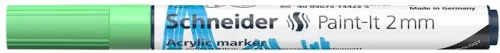 Akril marker, 2 mm, SCHNEIDER "Paint-It 310", pasztellzöld