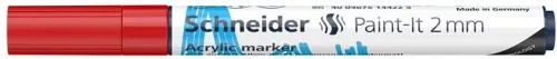 Akril marker, 2 mm, SCHNEIDER "Paint-It 310", piros