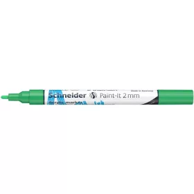   Akril marker, 2 mm, SCHNEIDER "Paint-It 310", zöld