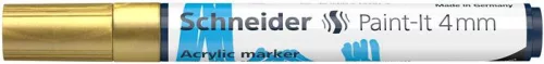 Akril marker, 4 mm, SCHNEIDER "Paint-It 320", arany