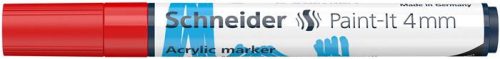 Akril marker, 4 mm, SCHNEIDER "Paint-It 320", piros