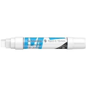   Dekormarker, akril, 15 mm, SCHNEIDER "Paint-It 330", fehér