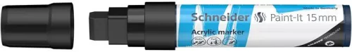 Akril marker, 15 mm, SCHNEIDER "Paint-It 330", fekete