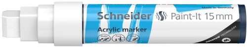 Dekormarker, akril, 15 mm, SCHNEIDER "Paint-It 330", fehér