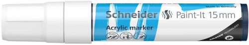Dekormarker, akril, 15 mm, SCHNEIDER "Paint-It 330", fehér