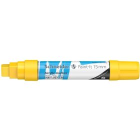   Akril marker, 15 mm, SCHNEIDER "Paint-It 330", sárga
