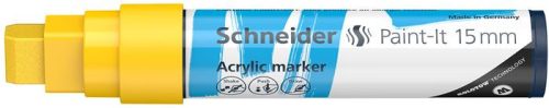 Akril marker, 15 mm, SCHNEIDER "Paint-It 330", sárga