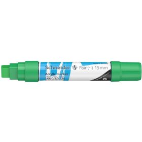   Akril marker, 15 mm, SCHNEIDER "Paint-It 330", zöld