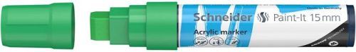 Akril marker, 15 mm, SCHNEIDER "Paint-It 330", zöld