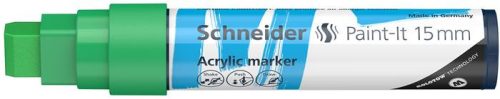 Akril marker, 15 mm, SCHNEIDER "Paint-It 330", zöld