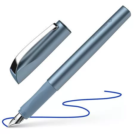 Töltőtoll, M-es, SCHNEIDER "Ceod Shiny", acélkék