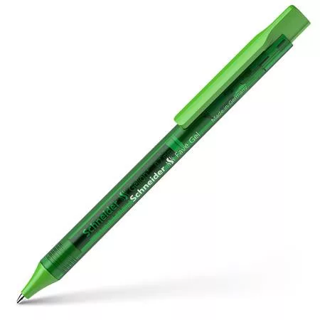 Zseléstoll, 0,4 mm, nyomógombos, SCHNEIDER "Fave Gel", zöld