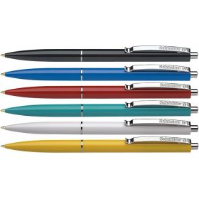   Golyóstoll, 0,5 mm, nyomógombos, vegyes tolltest, SCHNEIDER "K15", kék