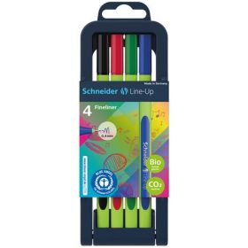   Tűfilc készlet, 0,4 mm, SCHNEIDER "Line-Up", 4 különböző szín