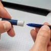 Rollertoll, 0,6 mm, SCHNEIDER "One Change", kék