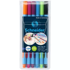   Golyóstoll készlet, 0,7 mm, kupakos, SCHNEIDER "Slider Edge XB", vegyes színek