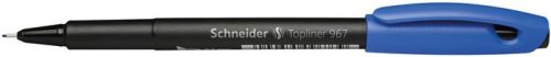 Tűfilc, 0,4 mm, SCHNEIDER "Topliner 967", kék