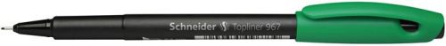 Tűfilc, 0,4 mm, SCHNEIDER "Topliner 967", zöld