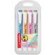 Szövegkimelő készlet, 1-4 mm, STABILO "Swing cool Pastel", 4 különböző szín