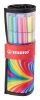 Rostirón, készlet, STABILO "Pen 68 ARTY", 25 különböző színű