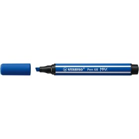   Rostirón, 1-5 mm, vágott hegy, STABILO "Pen 68 MAX", ultramarinkék