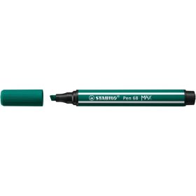   Rostirón, 1-5 mm, vágott hegy, STABILO "Pen 68 MAX", türkizzöld