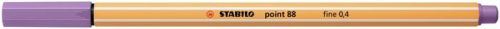 Tűfilc, 0,4 mm, STABILO "Point 88", szürkéslila