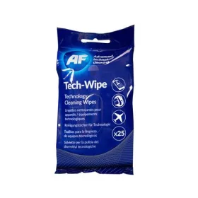   Tisztítókendő, képernyőhöz, alkoholmentes, nedves, 25 db, AF "Tech-wipes"