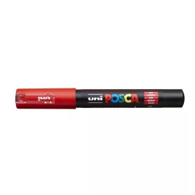 Dekormarker, 0,7-1,0 mm, UNI "Posca PC-1M", piros