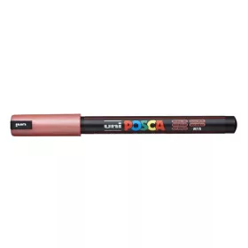   Dekormarker, 0,7 mm, UNI "Posca PC-1MR", metál piros