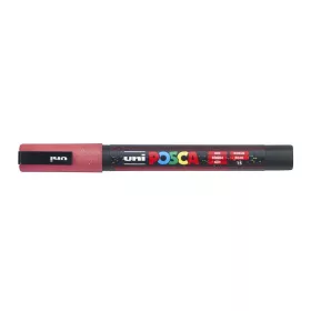   Dekormarker, 0,9-1,3 mm, UNI"Posca PC-3ML", fényes piros