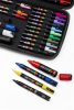 Dekormarker-készlet, táskában, UNI "Posca", 40 darabos