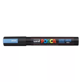   Dekormarker, 1,8-2,5 mm, UNI "Posca PC-5M", metál kék