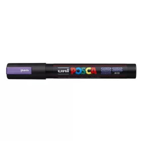   Dekormarker, 1,8-2,5 mm, UNI "Posca PC-5M", metál lila