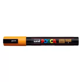   Dekormarker, 1,8-2,5 mm, UNI "Posca", ragyogó sárga