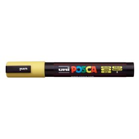 Dekormarker, 1,8-2,5 mm, UNI "Posca PC-5M", sárga