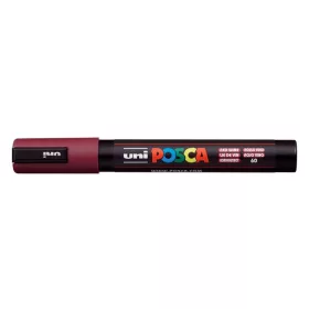   Dekormarker, 1,8-2,5 mm, UNI "Posca PC-5M", vörösbor