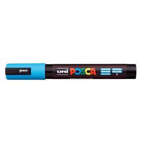   Dekormarker, 1,8-2,5 mm, UNI "Posca PC-5M", világoskék