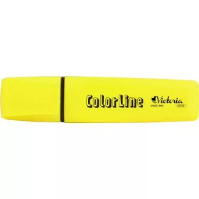   Szövegkiemelő, 1-5 mm, VICTORIA OFFICE, "ColorLine", sárga